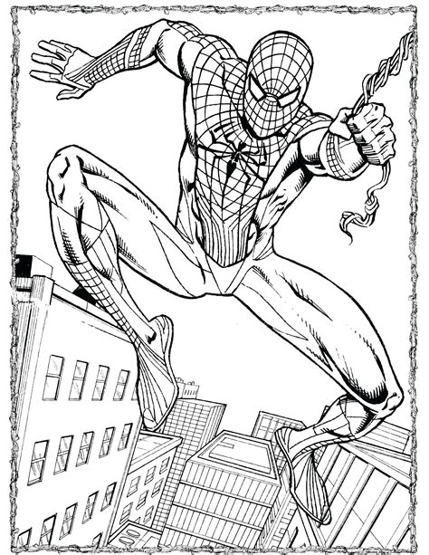 The Amazing Spider Man Coloring Pages At Free