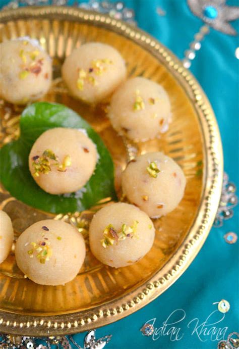 Coconut Khoya Gulkand Ladoo Laddu Recipe Diwali Sweets Recipes ~ Indian Khana