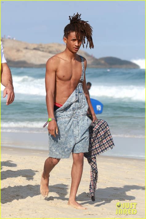 Jaden Smith Wears Just His Calvins For A Dip At The Beach Photo