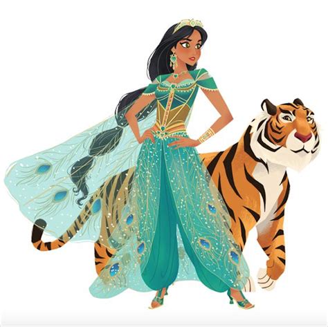 Princess Jasmine And Rajah The Tiger From Disney S Live Action Movie Aladdin Disney Jasmine