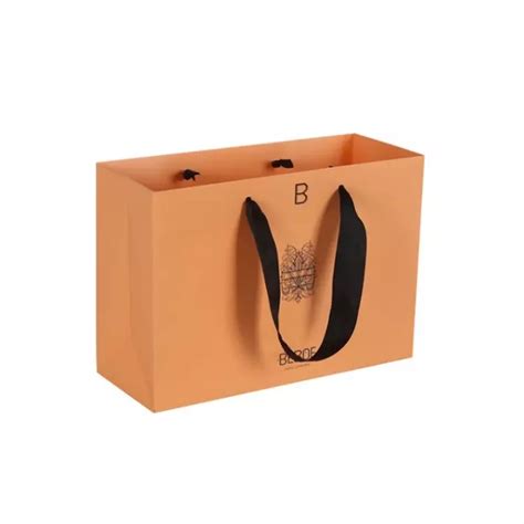 Custom Printed Ribbon Handle Paper Bags Comet Packaging