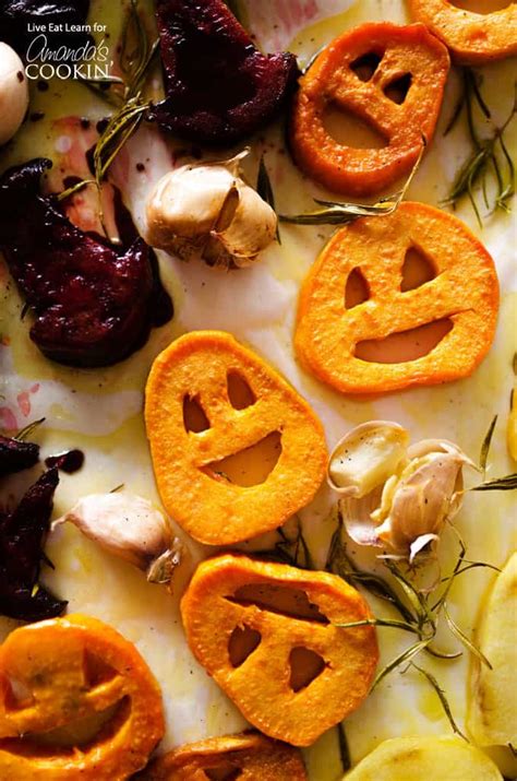 Serve up a seasonal veg tart, creamy risotto, elegant salads, showstopping wellington and plenty more. Roasted Halloween Vegetables: get ghouls and goblins to ...