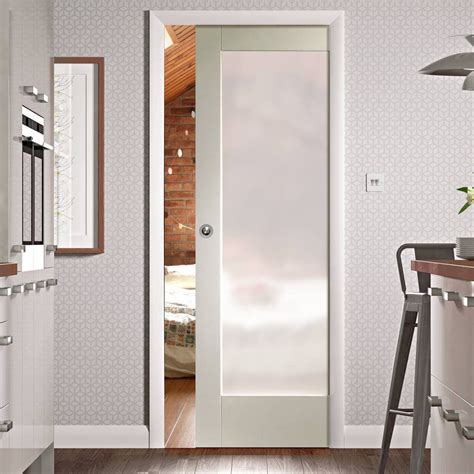 Glass pocket door was created to allow light into your rooms. Pattern 10 Full Pane Single Evokit Pocket Door - Frosted ...
