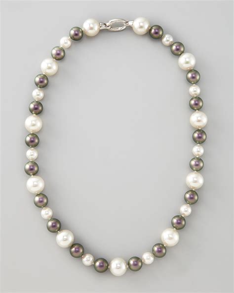 Majorica White Tahitian Pearl Necklace P 4894