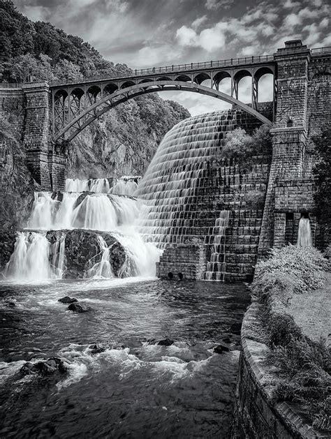 Croton Dam And Bridge Bw Photograph By Boris Hd Photography Fine
