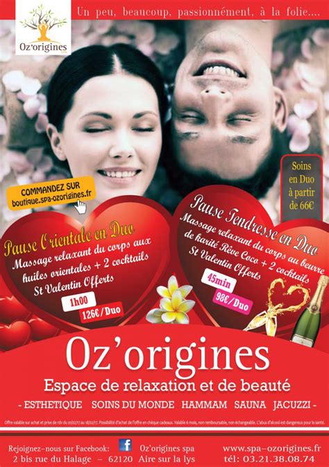 Venez Vite Decouvrir Nos Offres St Valentin Oz Origines à Aire Sur La Lys