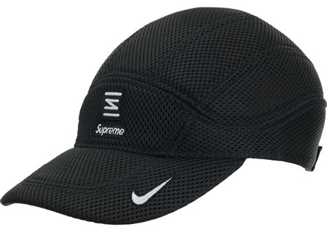 supreme nike shox running hat black ss22 us