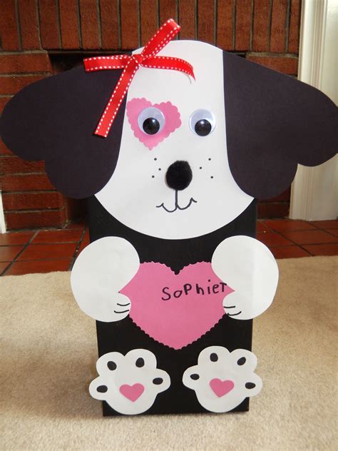 Puppy Dog Valentine Box Коробочки Валентинки Поделки