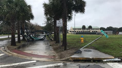 Damage In Deland After Storms Roll Through