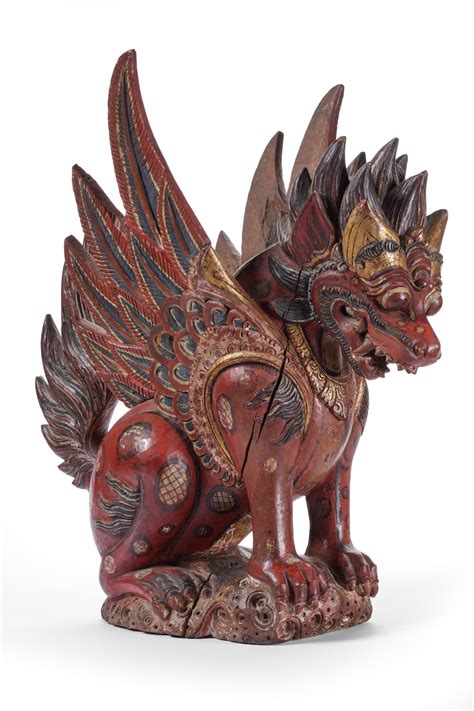 Balinese Sculpture Singa Bersayap | Zebregs&Röell