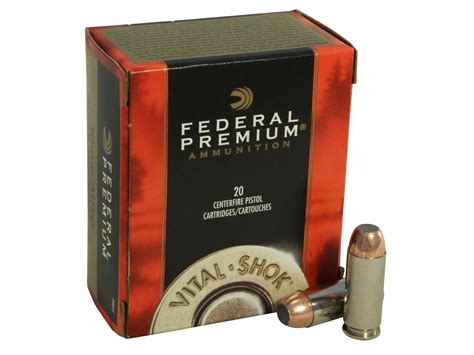 Federal Premium Vital Shok 10mm Auto Ammo 180 Grain Federal Trophy