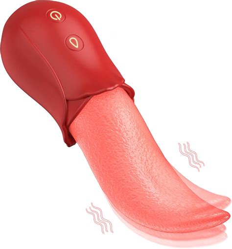 Clitoral Stimulator Tongue Vibrator Rose Micmic Oral Sex Clitoris Vibrator Tongue Toy For