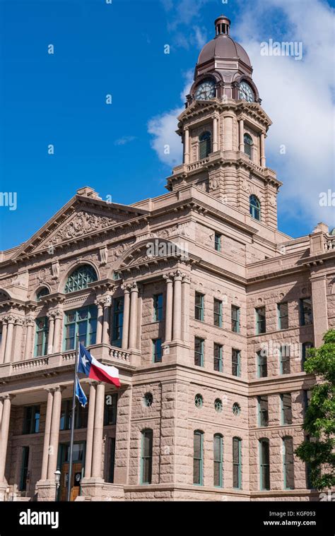 Historic Tarrant County Courthouse In Fort Worth Texas Stock Photo Alamy