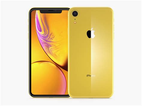 Apple Iphone Xr Yellow 3d Cgtrader