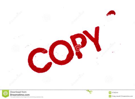 Copy: Rubber Stamp Print Isolated On White Stock Photo - Image of uneven, space: 4730244