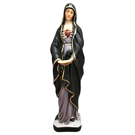 Our Lady Of Sorrows Statue 30 Cm Painted Resin Online Sales On