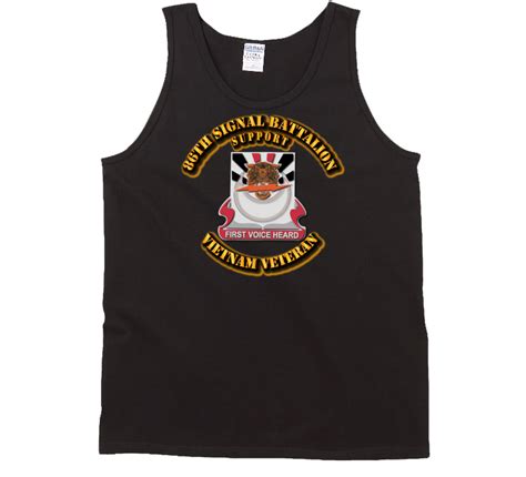 86th Signal Battalion Support With Text Tanktop