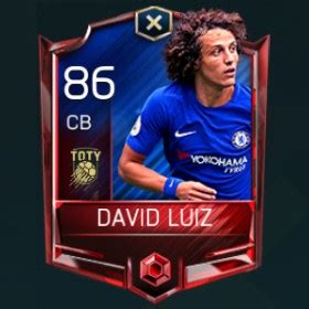 Join the discussion or compare with others! David Luiz 86 OVR FIFA Mobile 18 TOTY (Team of the Year ...