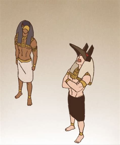 Horus Seth Египетская мифология Фан арт Манхва