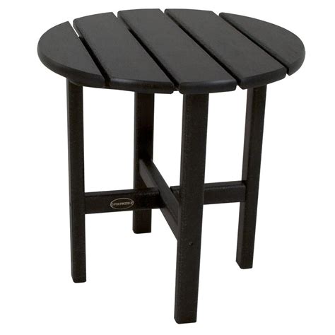 Bonsai cactus balcony patio rustic gardening pot succulent planter small vintage wood decorative container table flower. POLYWOOD 18 in. Black Round Patio Side Table-RST18BL - The ...