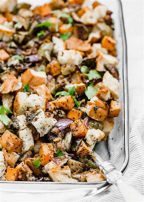 6 chicken thighs 2 sweet potatoes, cut into japanese chaos chunks 2 onions, quartered. This Autumn Vegetable Stuffing recipe has your favorite ...