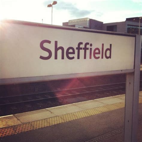 Welcome To Sheffield Train Station Sheffield Yorkshire England England