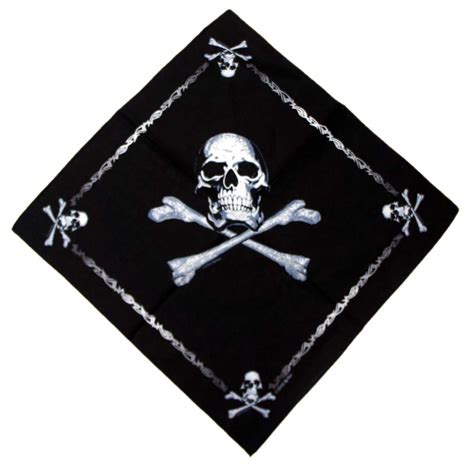 スカル海賊旗 バンダナ 22インチ四方 ロスコ Rothco Jolly Roger Bandana Usa直輸入 エフ スリーズィー