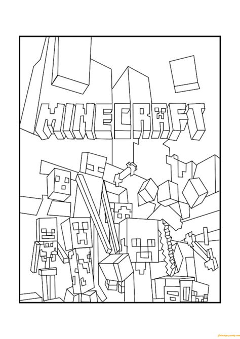 Mutated Minecraft Mob Coloring Pages Realtec Hot Sex Picture