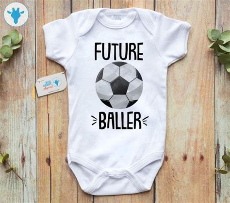 Future Baller Onesie Soccer Ball Baby Clothes Soccer Themed Etsy