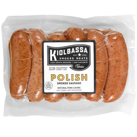 Kiolbassa Polish Smoked Sausage Shop Sausage At H E B