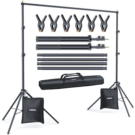 Linco 10ft Adjustable Backdrop Stand For Parties Kit 10x7 Backdrop