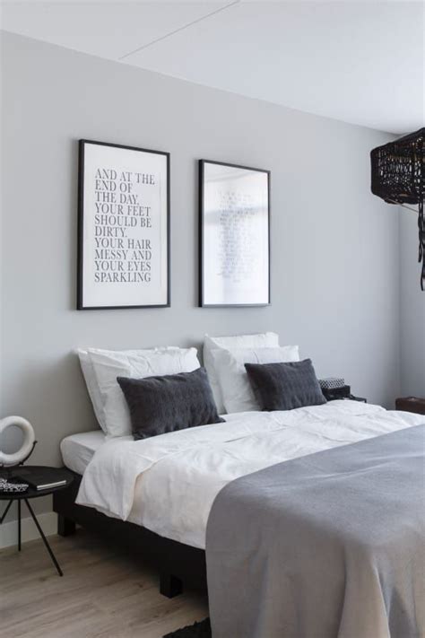 Gray White Black Monotone And Minimalist Bedroom Furniture And Design Minimalistbedroom