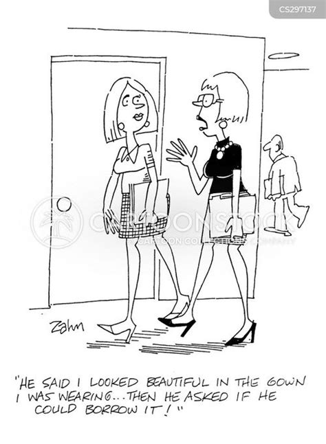 Man In Womans Clothes Cartoons And Comics Funny Pictures From Cartoonstock