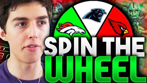 You can either insert the choices by adding individually or adding as list. SPIN THE WHEEL OF NFL TEAMS! MADDEN 17 SQUAD BUILDER - YouTube