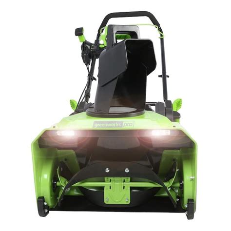 Greenworks Pro 60 Volt 22 In Single Stage Cordless Electric Snow Blower