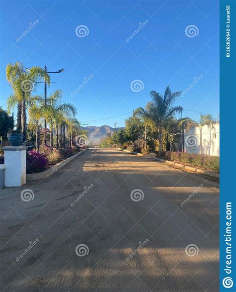 Dirt Road In The Middle Of A Rural Town In Mexico Stock Photo Image