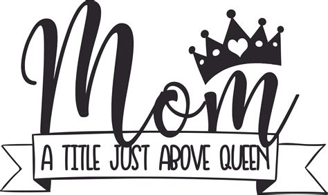 Mom A Title Just Above Queen Mother Customized Wall Decal Custom