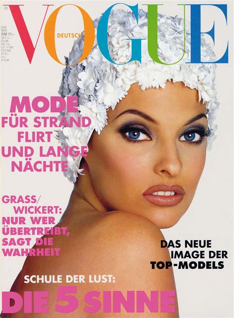 Linda Evangelista Throughout The Years In Vogue Vogue Covers Linda