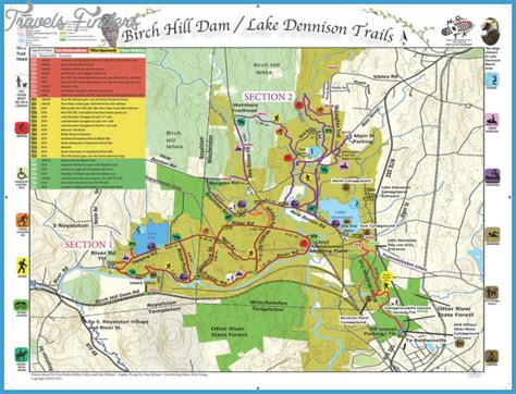 Quabbin Reservoir Hiking Trail Map Travelsfinderscom