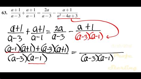 Ecuaciones Con Fracciones Algebraicas Youtube