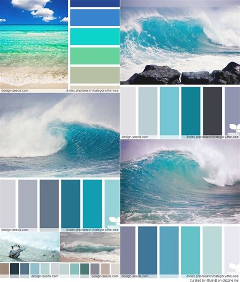 Choosing a whole house color palette for your home, from the painted walls to the throw pillows, can seem daunting. Green\Blue Palette | Blue palette, House colors, Ocean colors