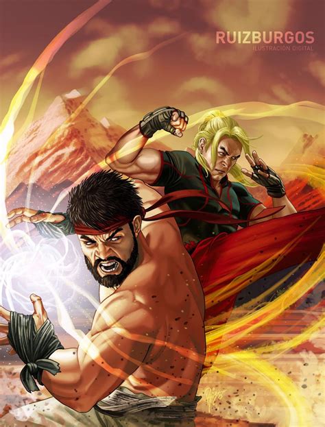 Street Fighter On Twitter Amazing Artwork Of Ryu And Ken In Sfv By