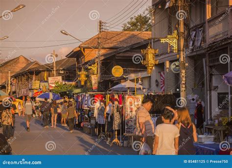 Thailand Lampang City Nightmarket Editorial Image Image Of Street