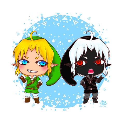 Chibi Link And Dark Link Check Out This Awesome Shadow2flink Design
