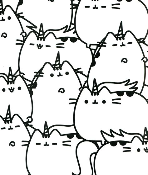 Unicorn Cat Coloring Pages - Coloring Home