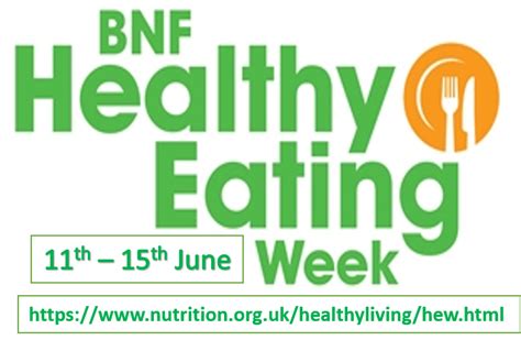 British Nutrition Foundations Healthy Eating Week Clca Nursing