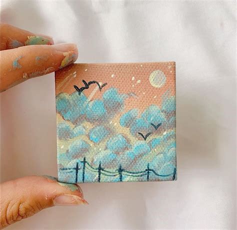 Mini Canvas Painting Aesthetic Ideas Mdqahtani