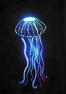jellyfish stencil bing images jellyfish painting neon art