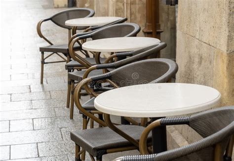 Empty Outdoors Bar Restaurant Cafe Elegant Dining Establishment Area
