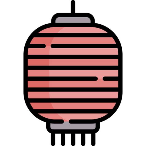 Japanese Lamp Special Lineal Color Icon